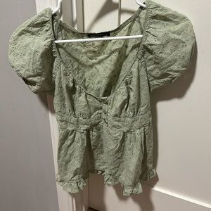 light green brandy babydoll top